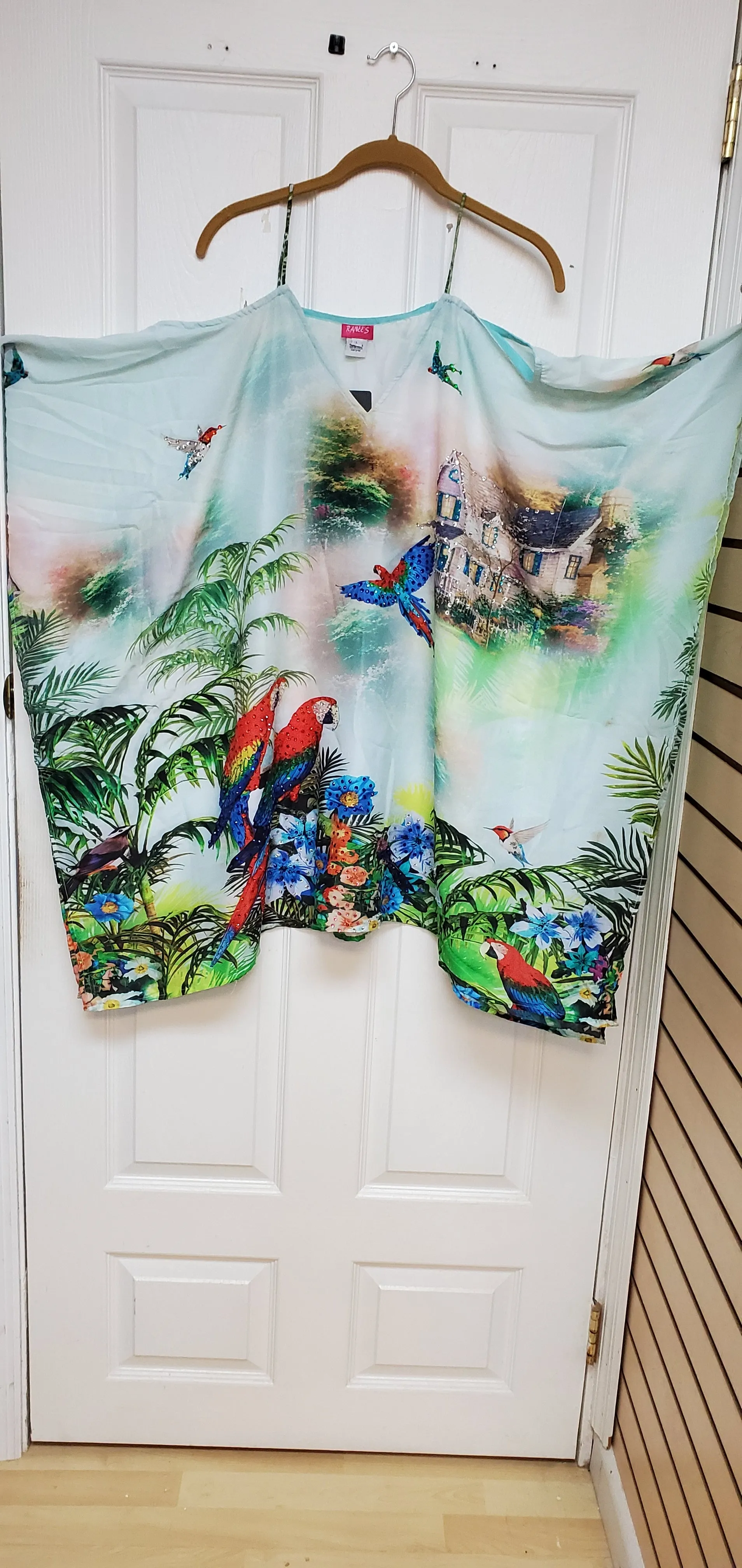 Tropical birds tunic