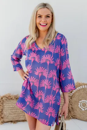 Umbrella Palm Cotton Beach Tunic