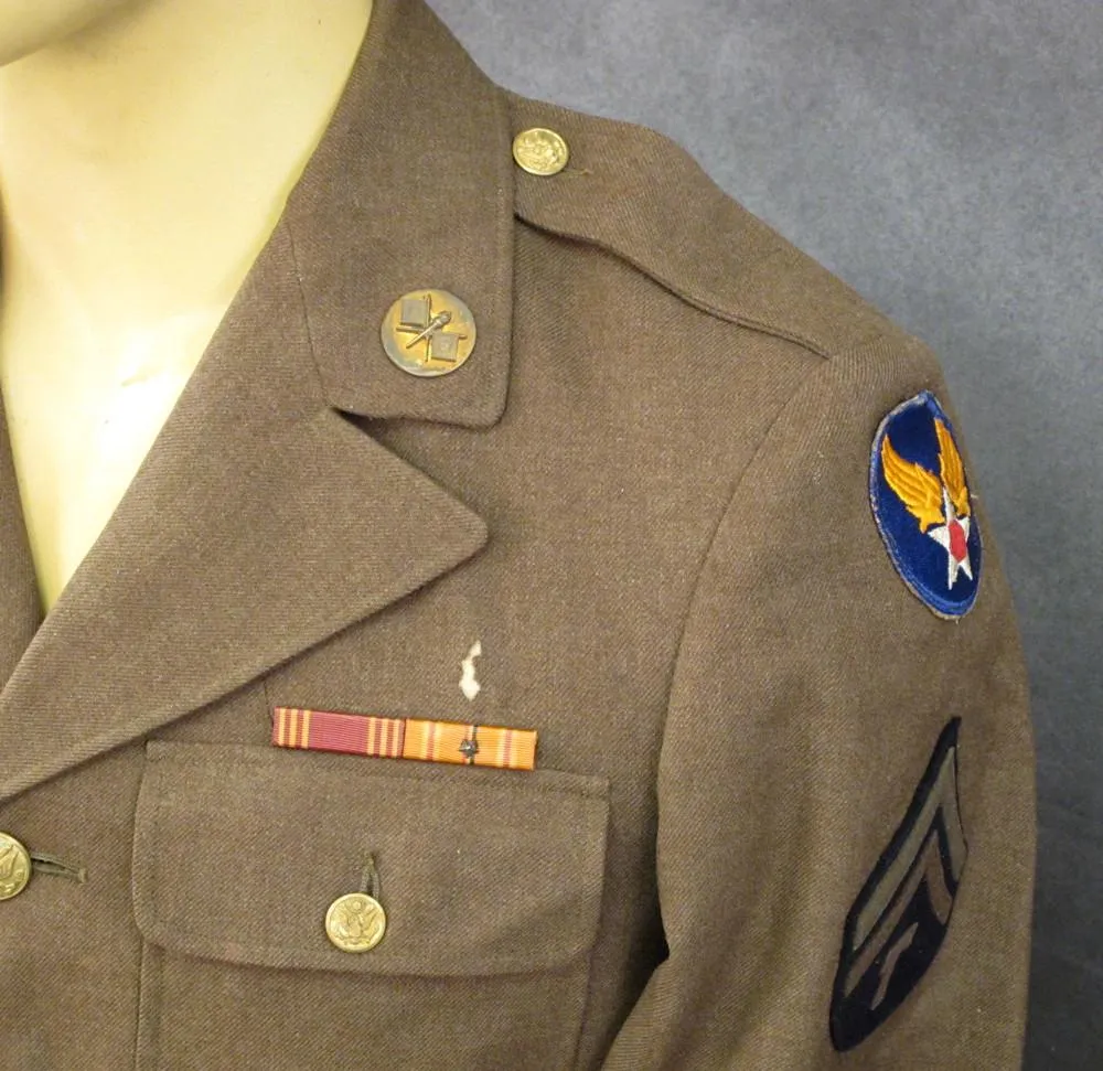 U.S. WWII Serviceman Uniform & Personal Wartime Photo Collection