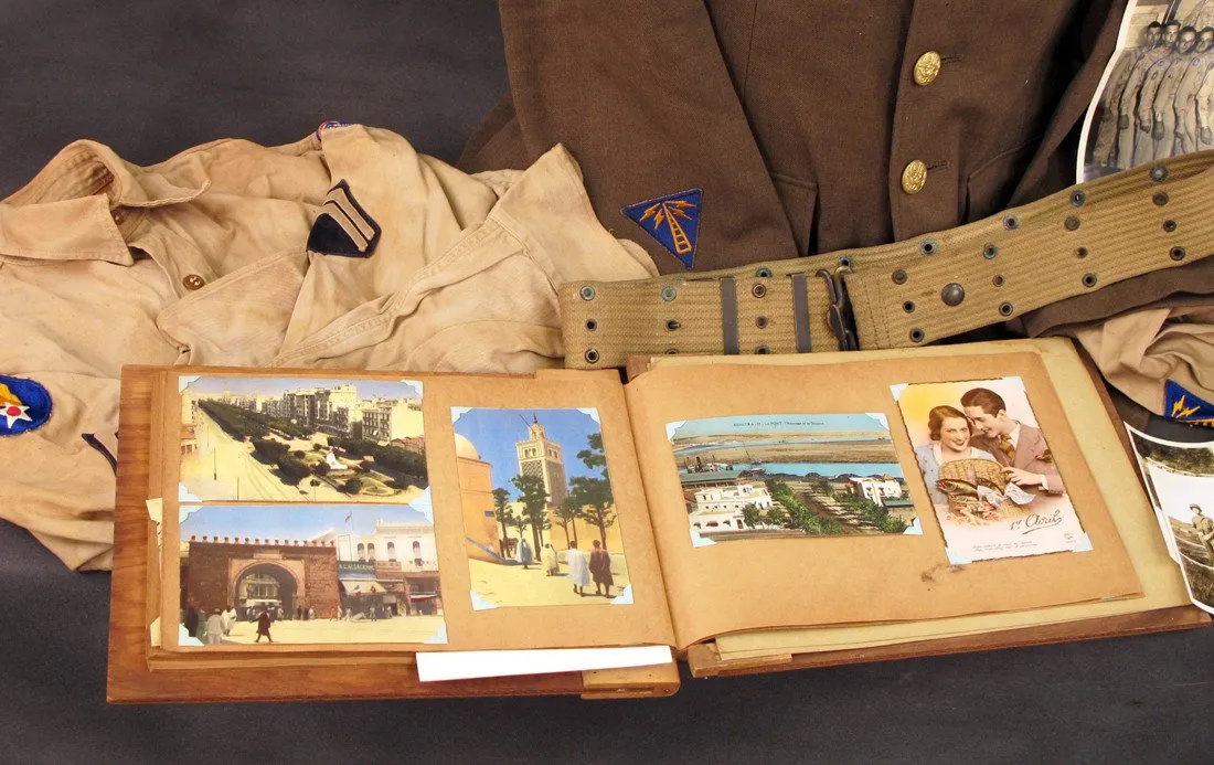 U.S. WWII Serviceman Uniform & Personal Wartime Photo Collection