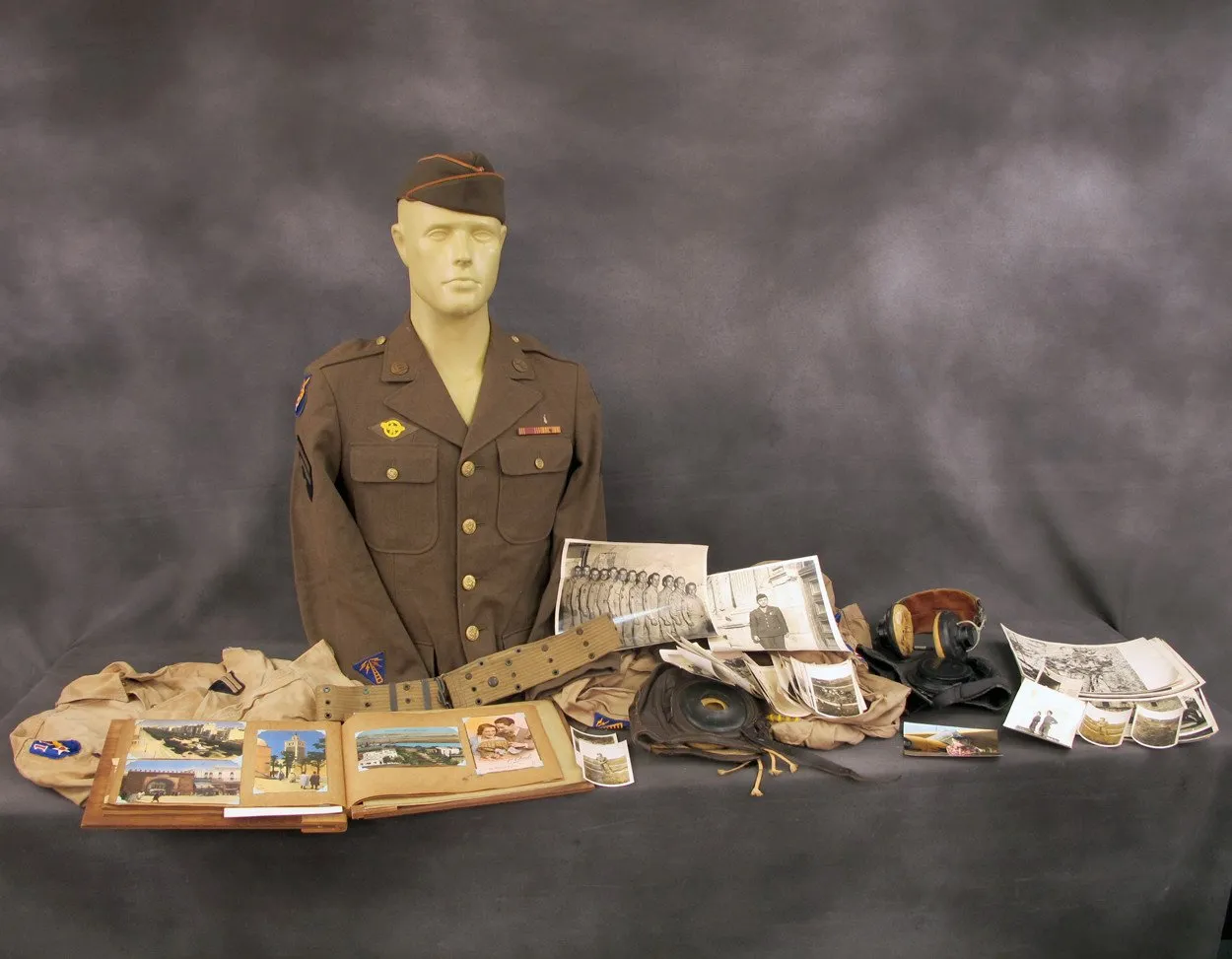 U.S. WWII Serviceman Uniform & Personal Wartime Photo Collection