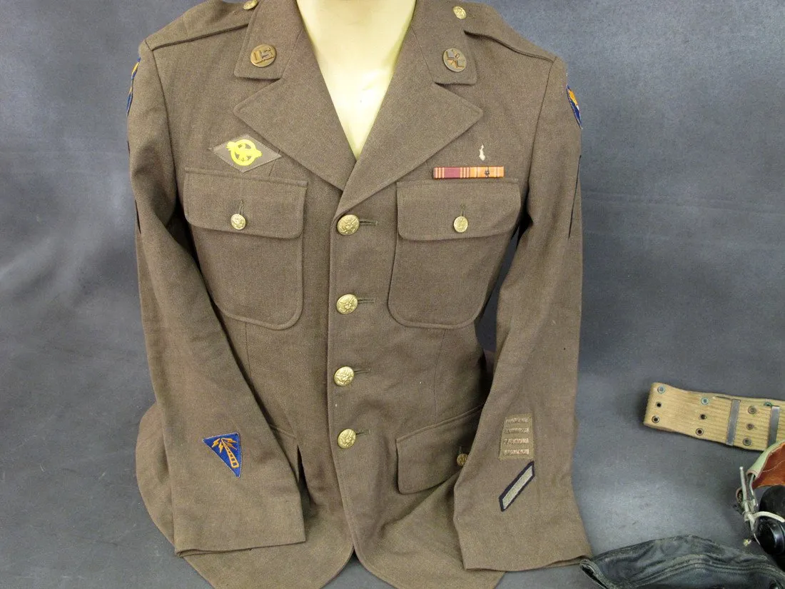 U.S. WWII Serviceman Uniform & Personal Wartime Photo Collection