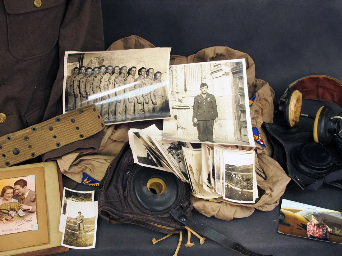 U.S. WWII Serviceman Uniform & Personal Wartime Photo Collection