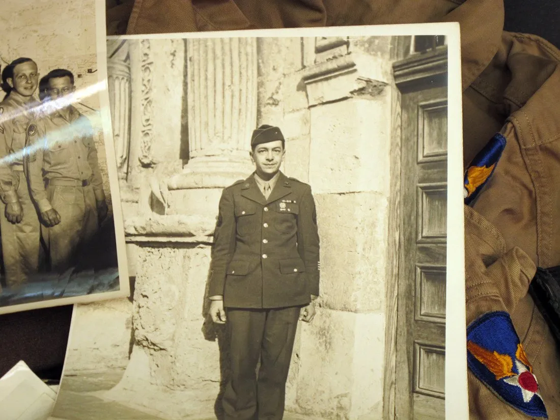 U.S. WWII Serviceman Uniform & Personal Wartime Photo Collection