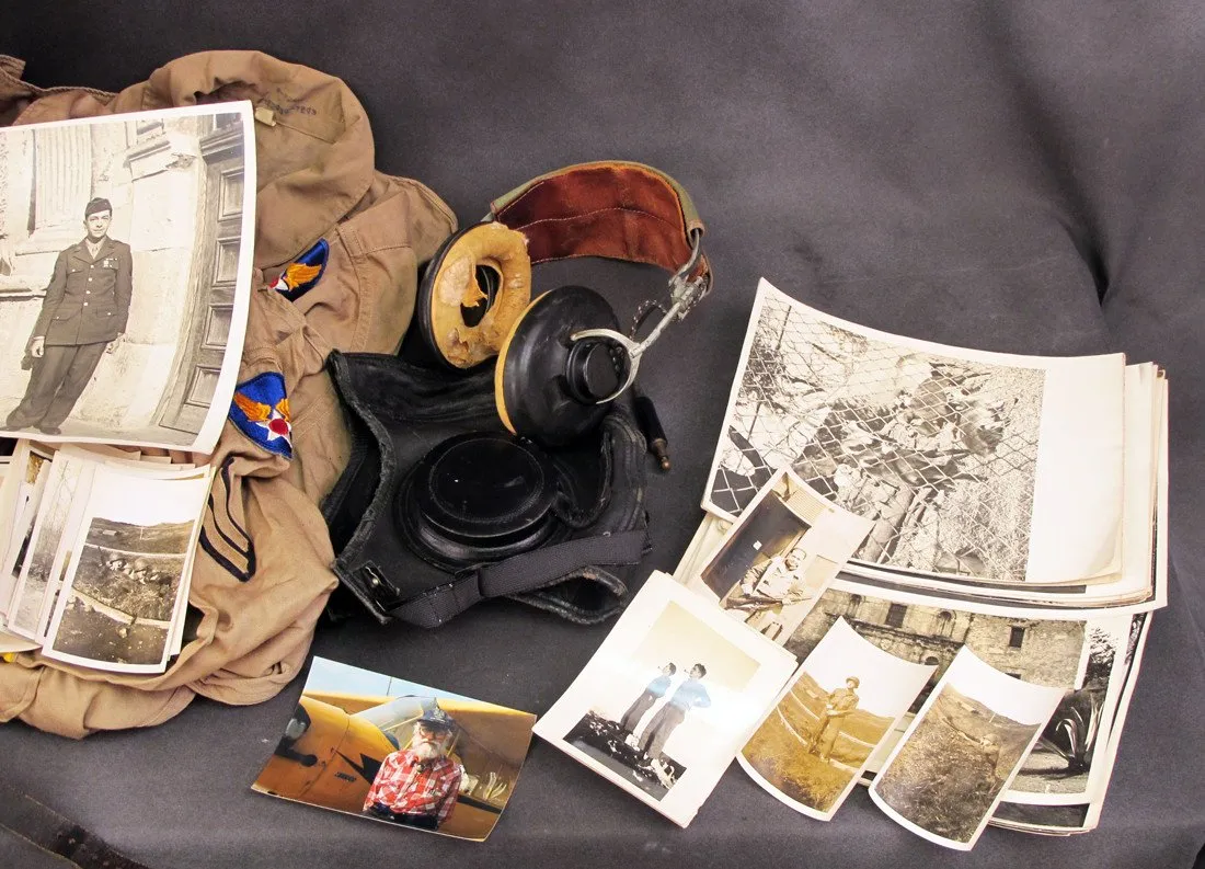 U.S. WWII Serviceman Uniform & Personal Wartime Photo Collection