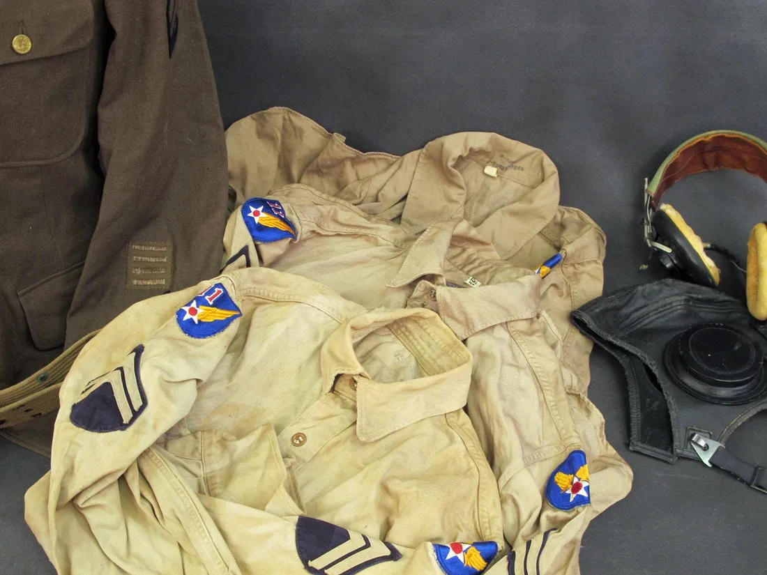 U.S. WWII Serviceman Uniform & Personal Wartime Photo Collection