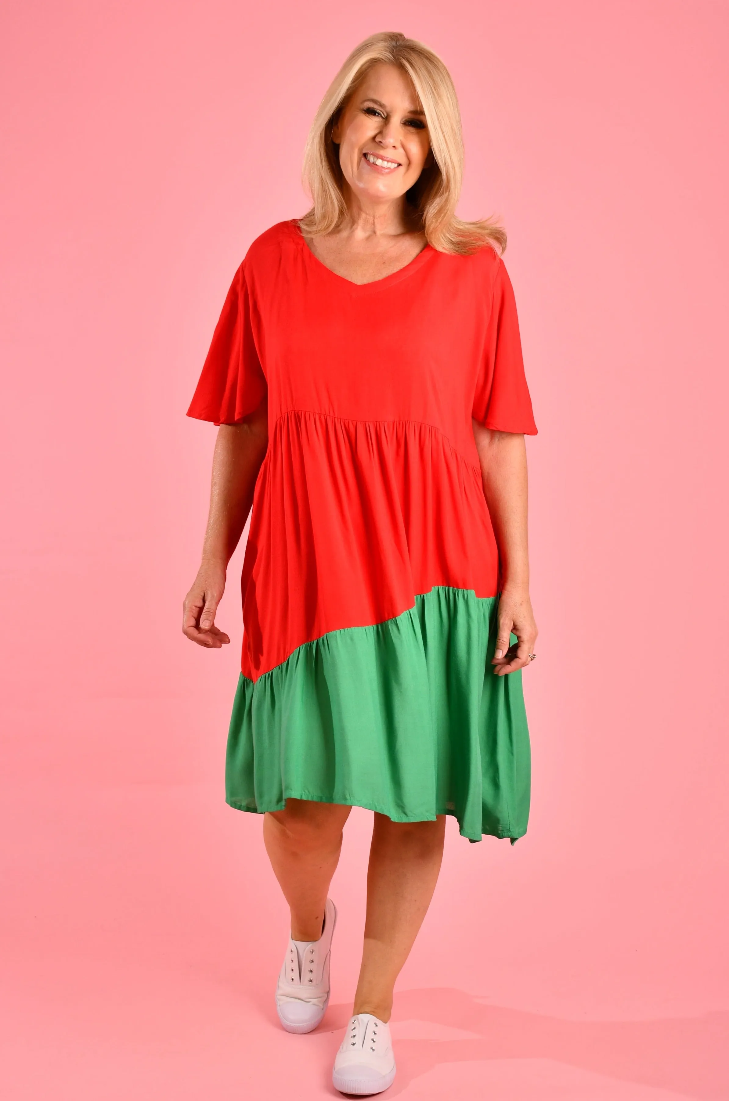 VBLD135 - ANGEL TIERED DRESS - CHRISTMAS