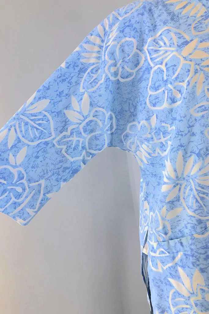 Vintage Sky Blue Asian Tunic