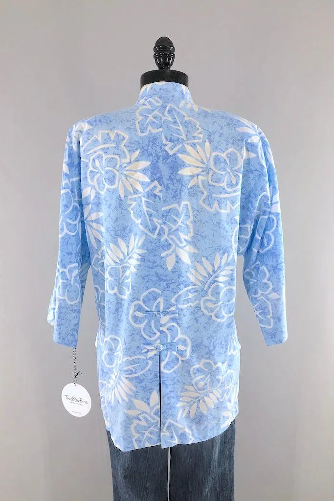 Vintage Sky Blue Asian Tunic