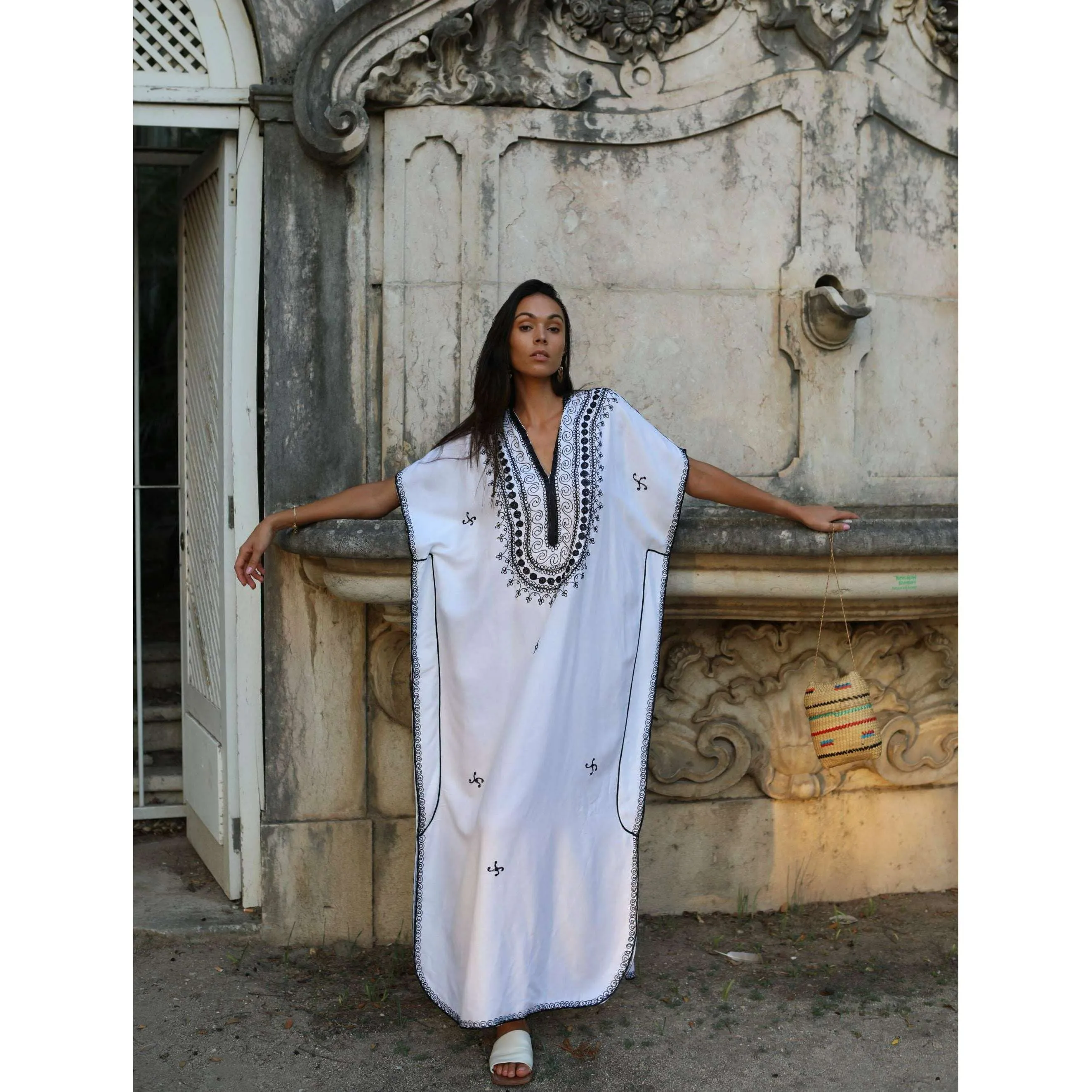 White Berber Moroccan Kaftan