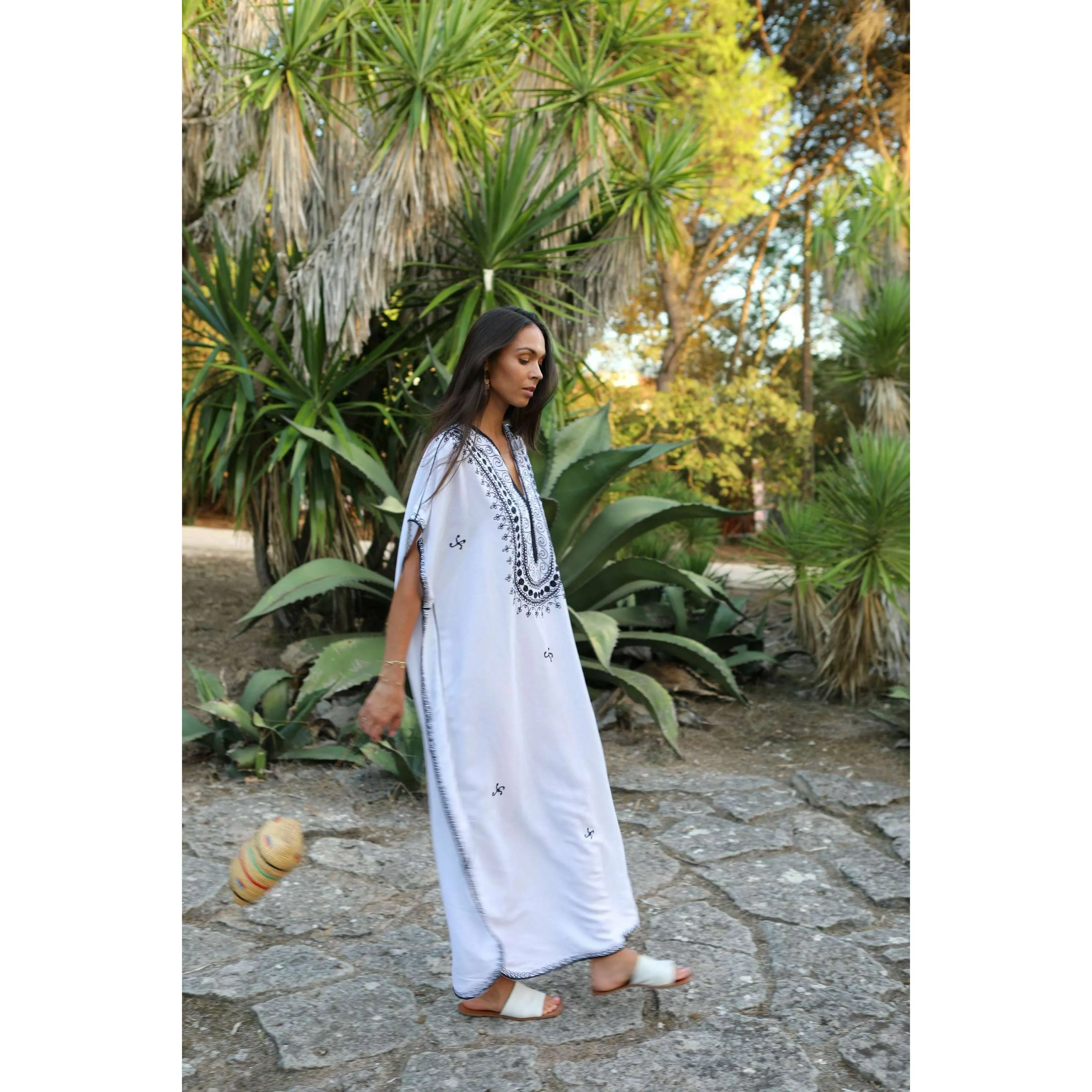 White Berber Moroccan Kaftan