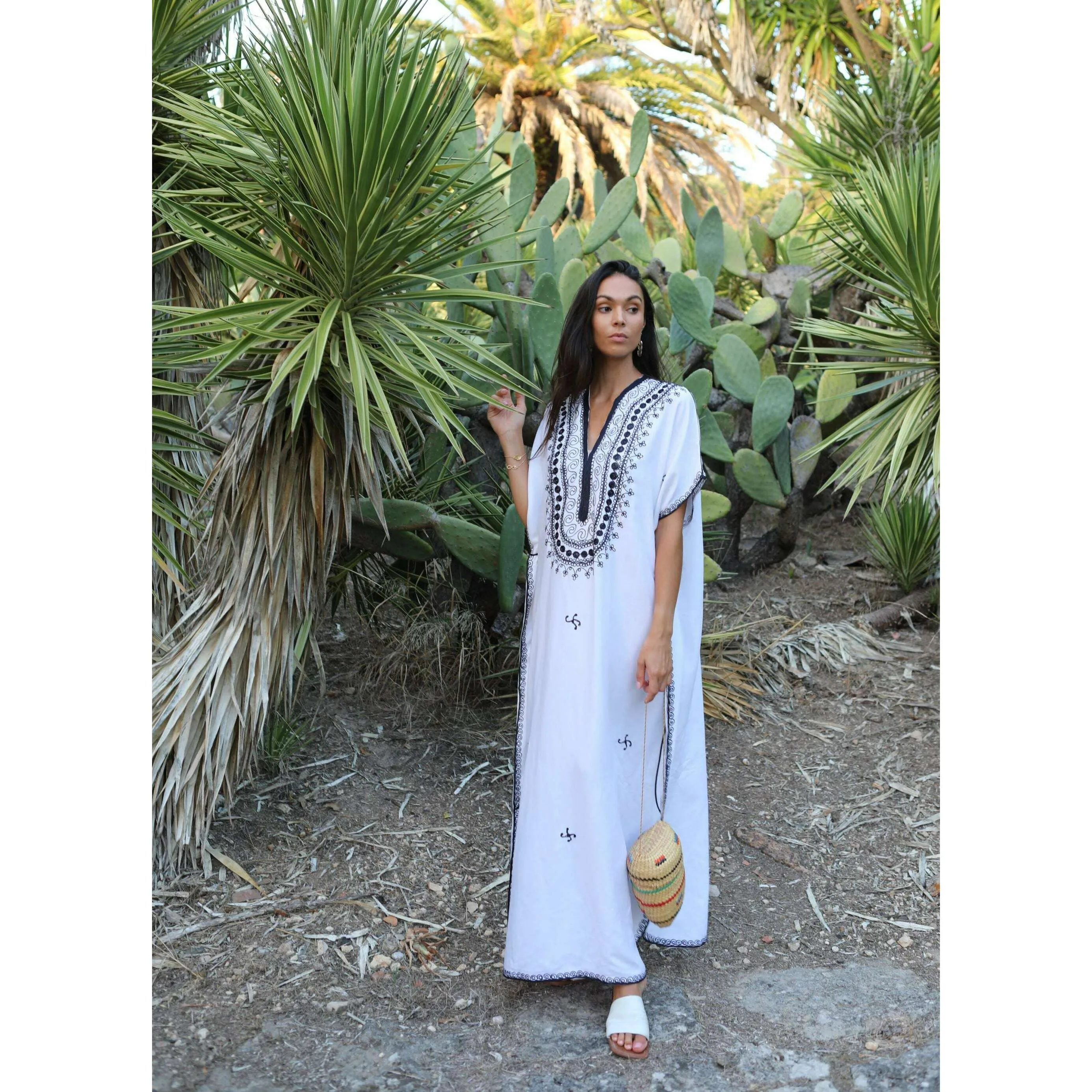 White Berber Moroccan Kaftan