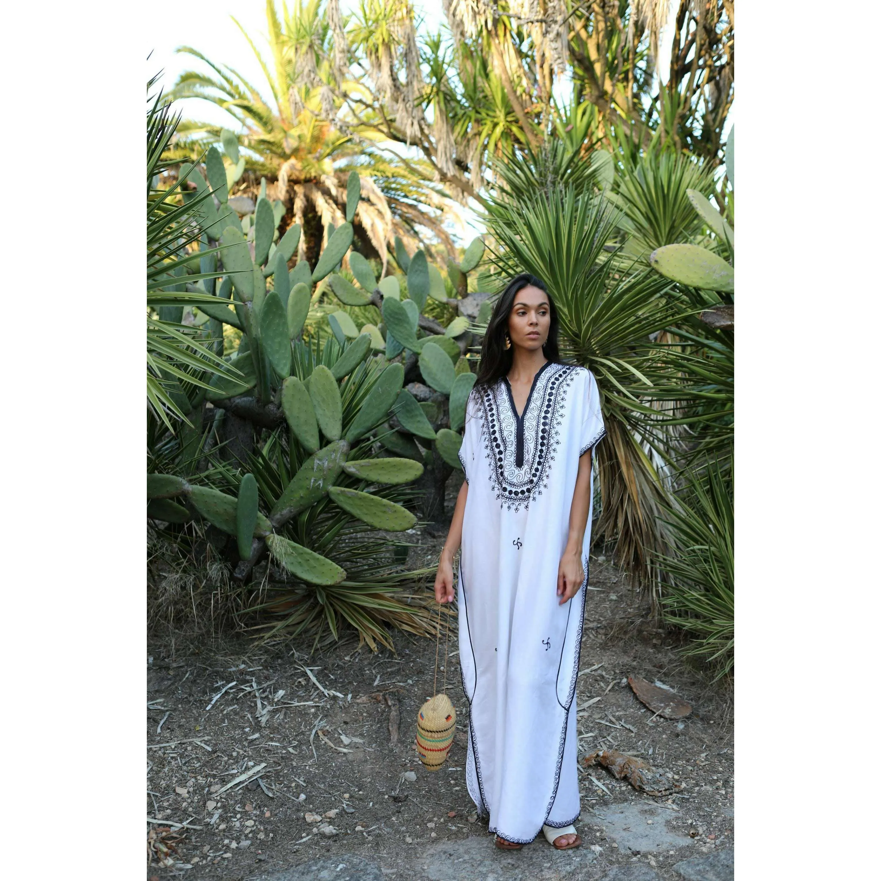 White Berber Moroccan Kaftan