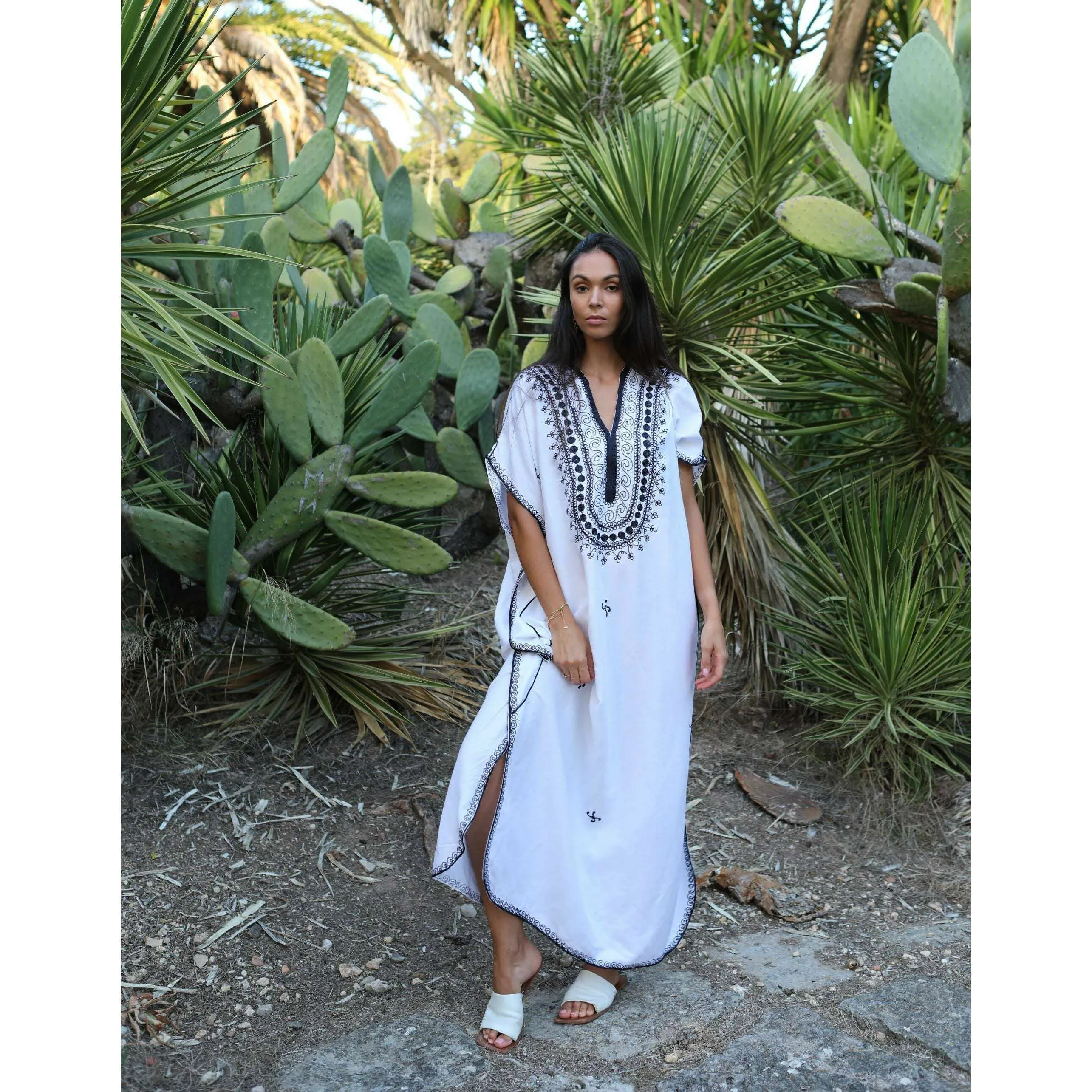 White Berber Moroccan Kaftan