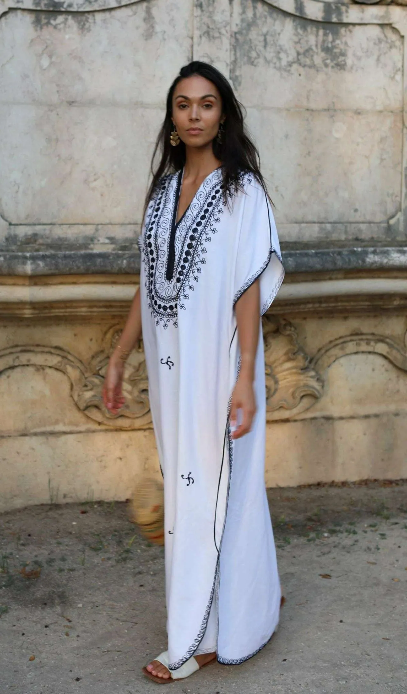 White Berber Moroccan Kaftan