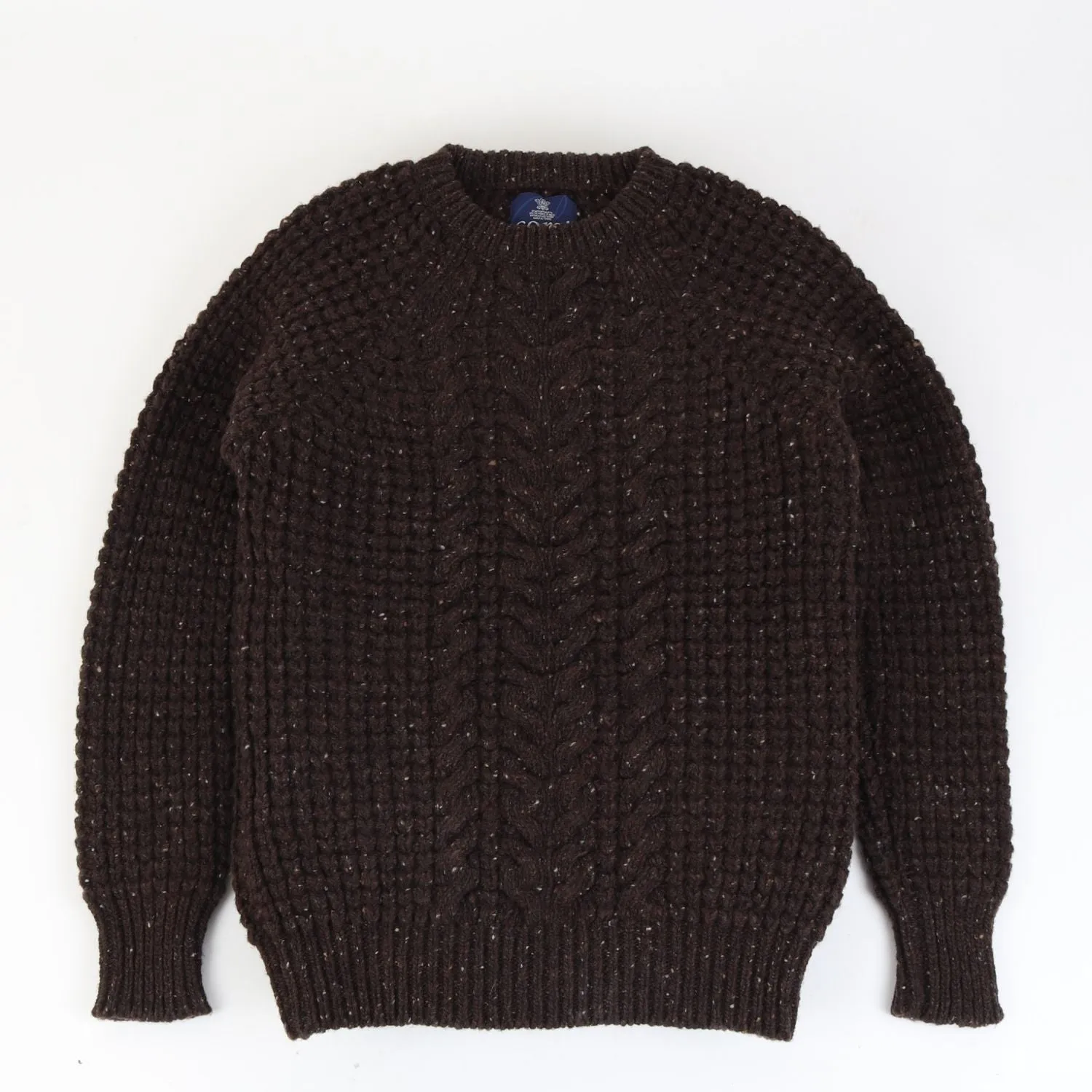 Women's Cable Donegal Wool Sweater