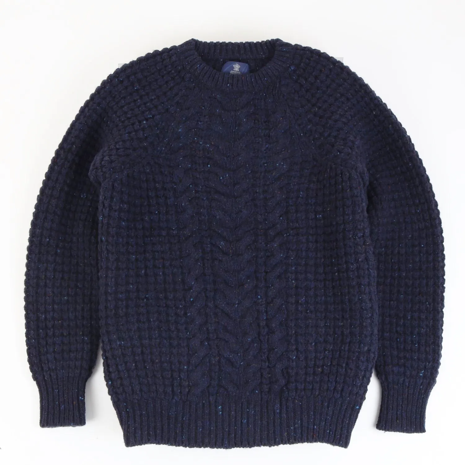 Women's Cable Donegal Wool Sweater