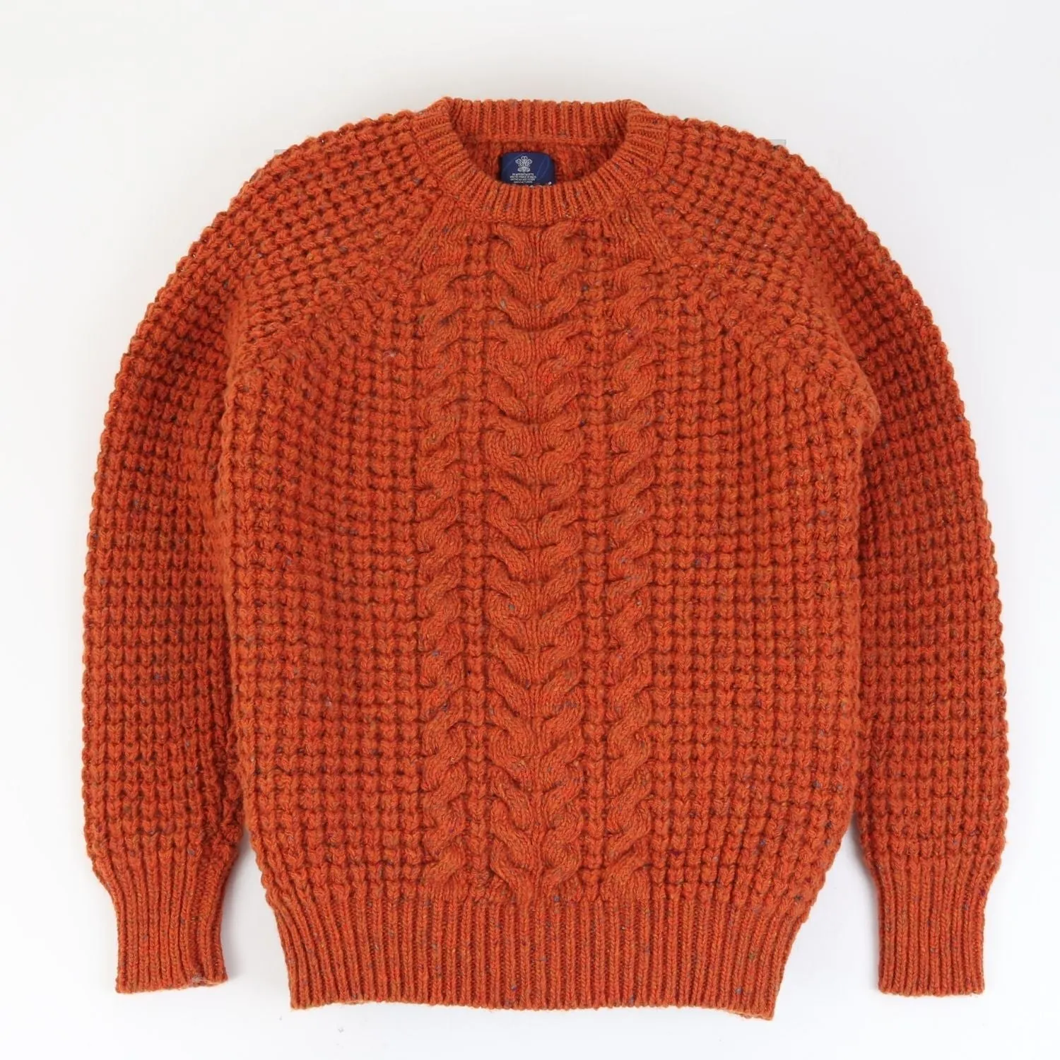 Women's Cable Donegal Wool Sweater