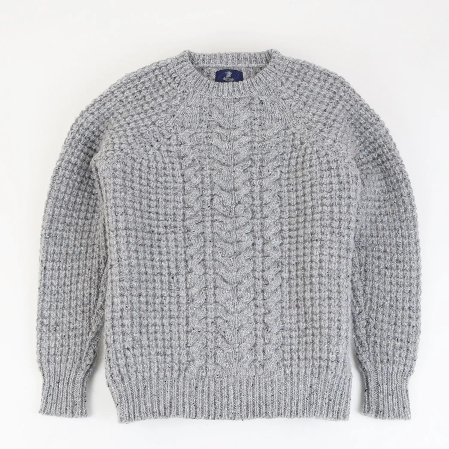 Women's Cable Donegal Wool Sweater