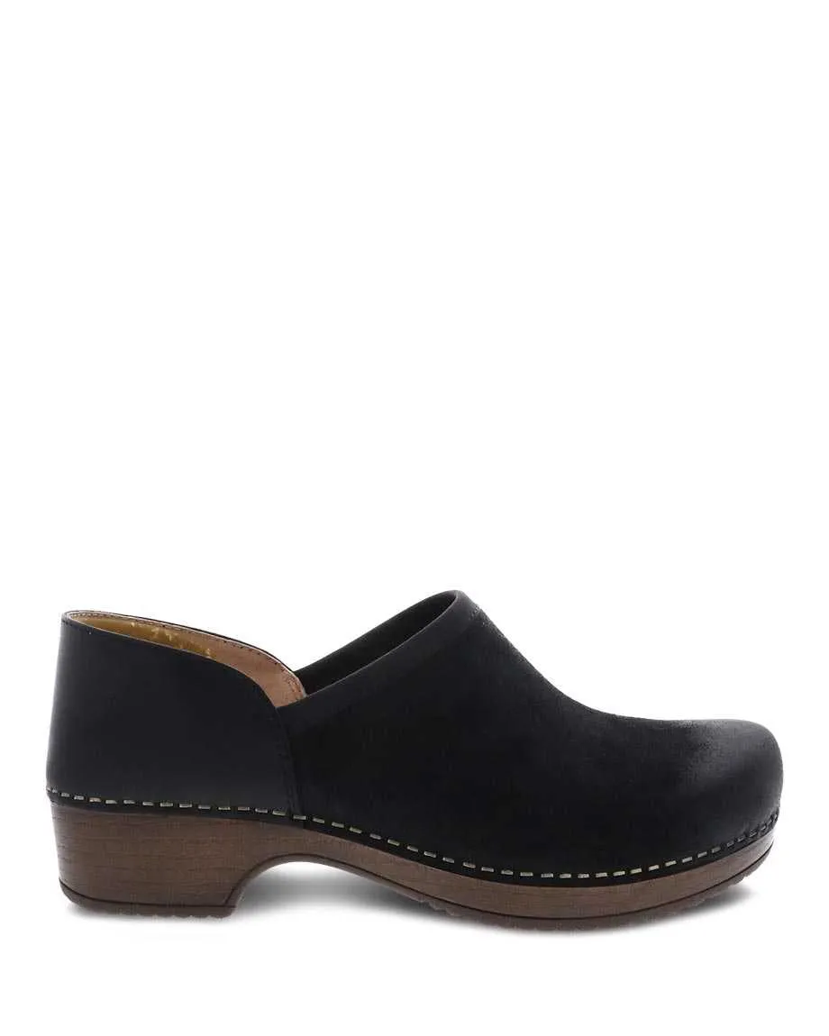 Women's Dansko Brenna Color: Black Burnished Suede