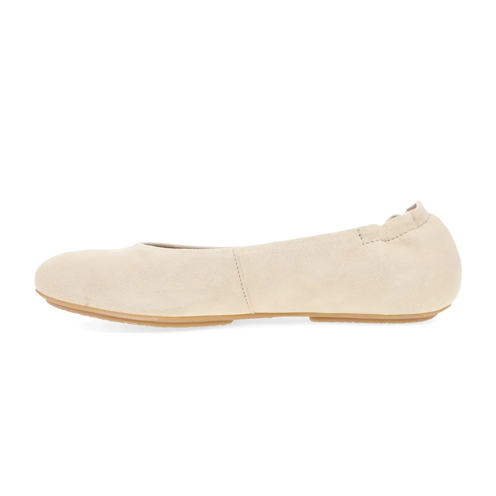 Women's Dansko Mollie Flat Color: Sand Suede