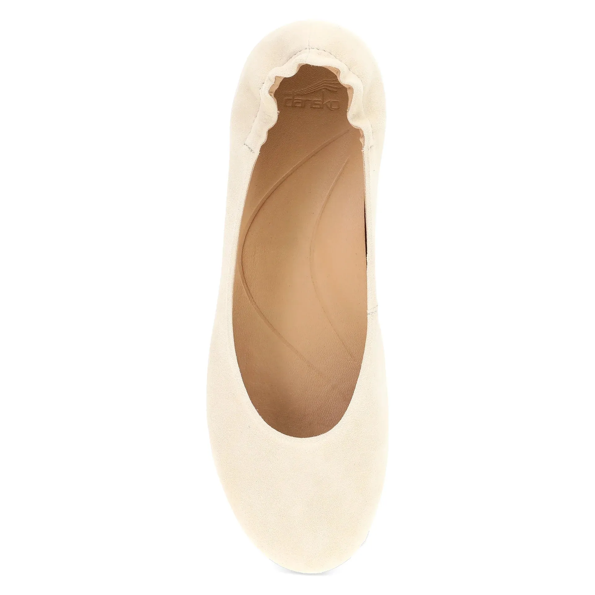 Women's Dansko Mollie Flat Color: Sand Suede