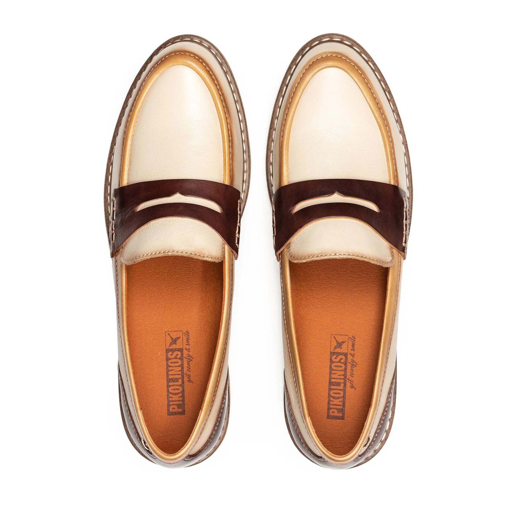 Women's Pikolinos Aldaya Loafers Color: Marfil