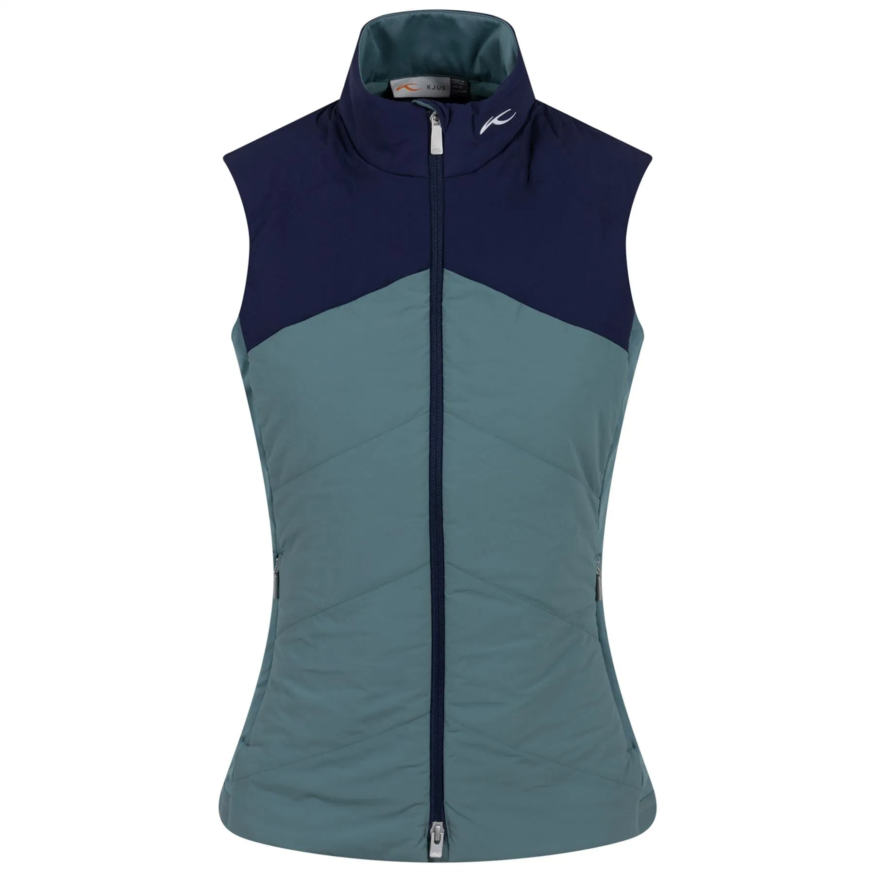 Womens Raditation Full Zip Regular Fit Gilet Patina - AW23