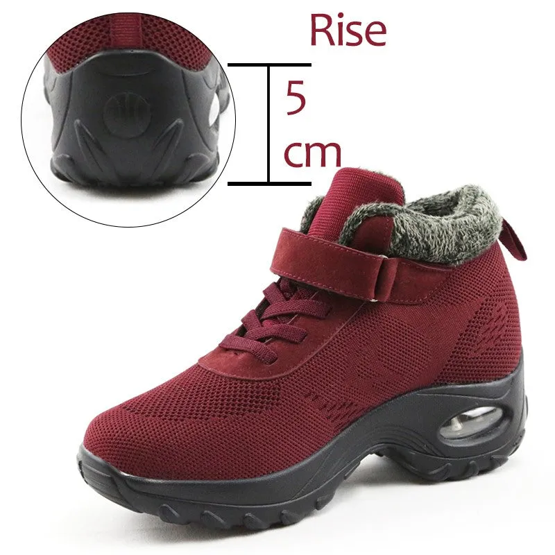 Women's winter thermal plush fashion joker velcro boots CL